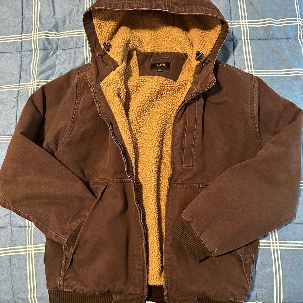 Lee Brown and Tan Lightweight Shirt Jacket